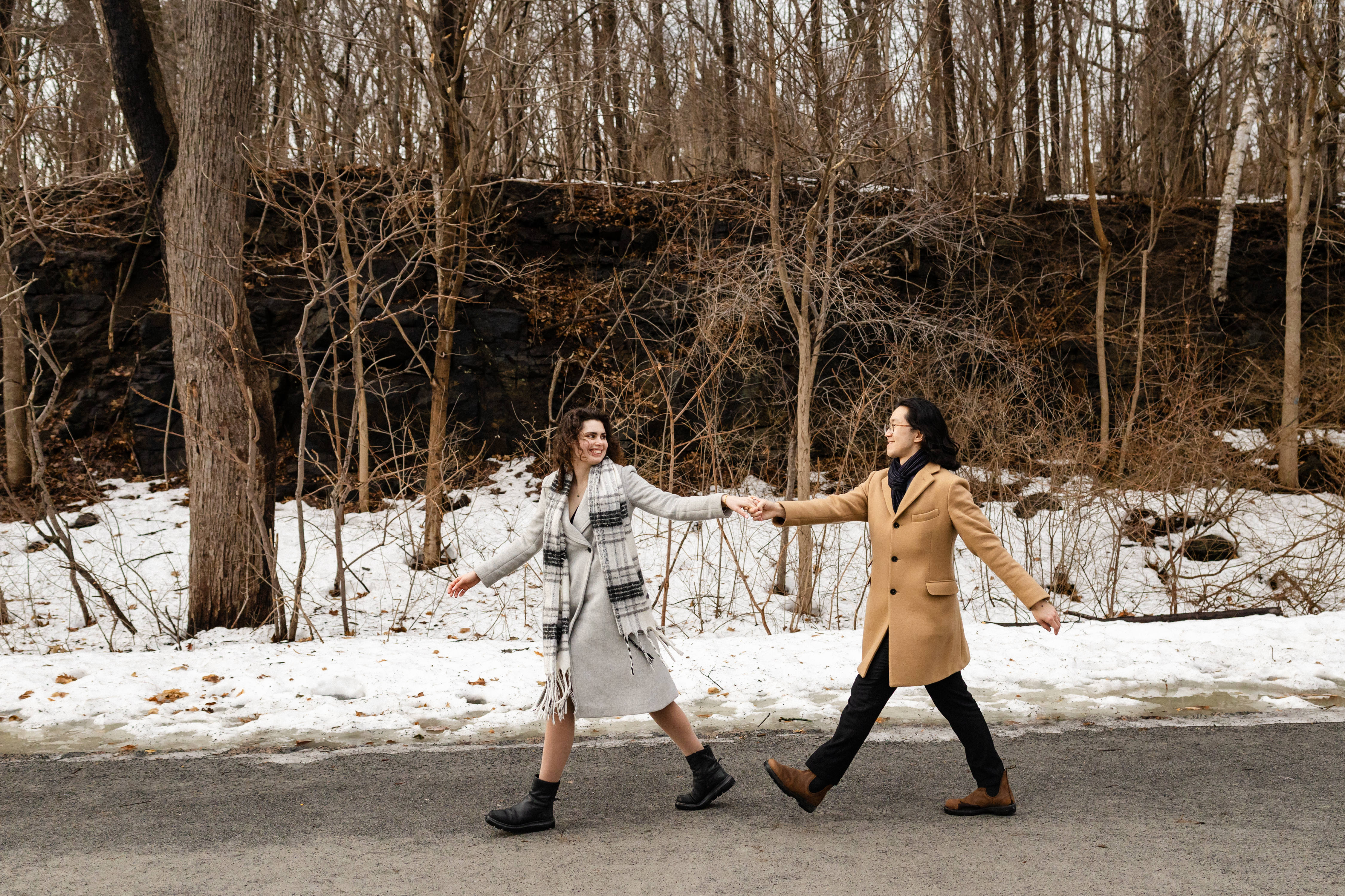 Emma and Chris looking over Montreal